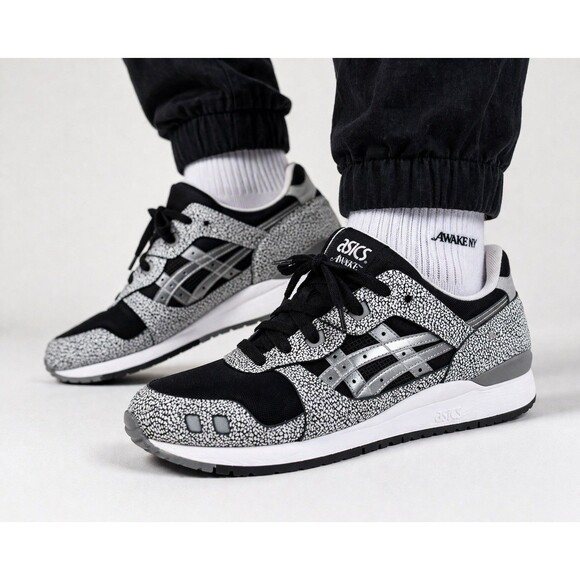 ASICS Gel-Lyte III Awake NY Mens Size 10 Black White Speckled 1201A742 Sneakers main image 8